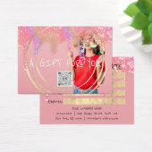 ギフト証明書爪、 ネイルヘアメイクアップQR写真 (デスク)