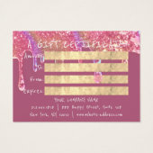 ギフト証明書爪、 ネイルヘアメイクドリップフォトバラ (裏面)