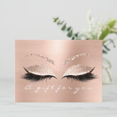 ギフト証明書白い点字美しいバラピンク (スタンド正面)