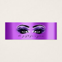 ギフト証明書紫バイオレットメイクアップ