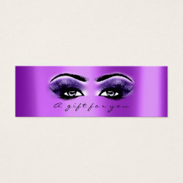 ギフト証明書紫バイオレットメイクアップ