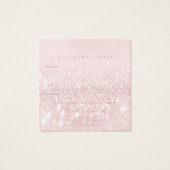 ギフト証明書繊細なラッシュメイクアップアーティストピンク (裏面)