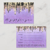 ギフト証明書美しいショップ髪の爪、 ネイルバラ 名刺 (正面/裏面)