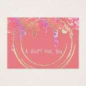 ギフト証明書美しいヘアメイクアップドリップスパピーチ (正面)