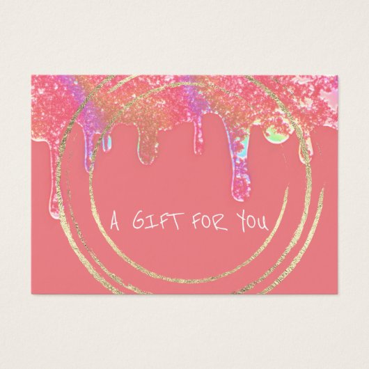 ギフト証明書美しいヘアメイクアップドリップスパピーチ (正面)