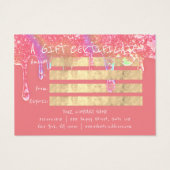 ギフト証明書美しいヘアメイクアップドリップスパピーチ (裏面)