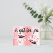 ギフト証明書美容師爪、 ネイルキャンディドリップ 名刺 (スタンド正面)