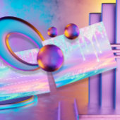 ギフト証明書自筆証書ユニコーンピンク人魚 ポストカード