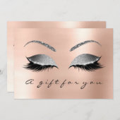 ギフト証明書赤面シルバーラッシュ美しいスタジオ (正面/裏面)