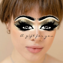 ギフト証明書金ゴールド白ラッシュ拡張機能メイクアップ