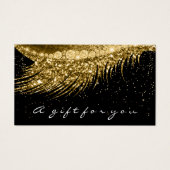 ギフト証明書金属金ゴールドラッシュブラックメイクアップ (正面)