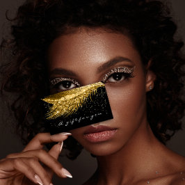 ギフト証明書金属金ゴールドラッシュブラックメイクアップ