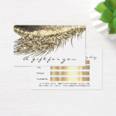 ギフト証明書金属金ゴールドラッシュホワイトメイクアップ (デスク)