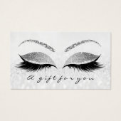 ギフト証明書銀グレーラッシュ拡張機能メイクアップ (正面)