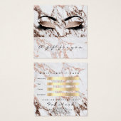 ギフト証明書銅大理石グリッターラッシュメイクアップ (正面&裏面)