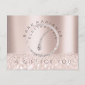 ギフト証明書電解脱毛グレー ポストカード (正面)