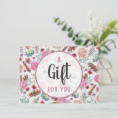 ギフト証明書Bohoシックな羽素朴矢 (スタンド正面)