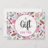 ギフト証明書Bohoシックな羽素朴矢 (正面)