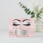 ギフト証明書Microblグレー美容師点滅 ポストカード (スタンド正面)