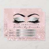 ギフト証明書Microblグレー美容師点滅 ポストカード (正面/裏面)