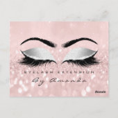 ギフト証明書Microblグレー美容師点滅 ポストカード (裏面)