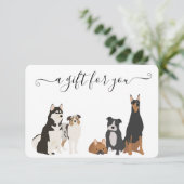 ギフト証明犬グルーミングペット獣医ボード (スタンド正面)