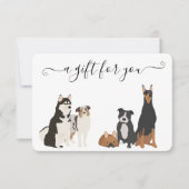 ギフト証明犬グルーミングペット獣医ボード (正面)