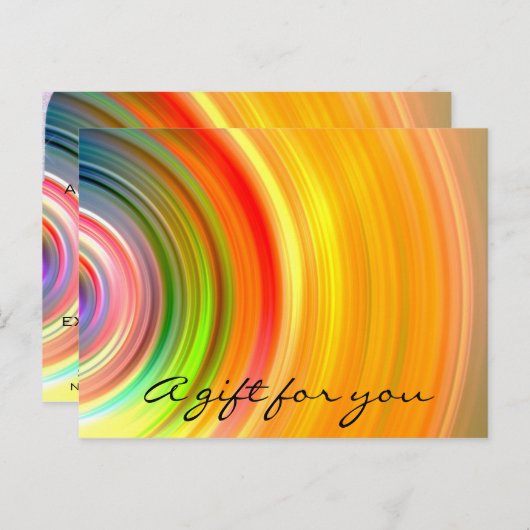 ギフト証書ホログラフレインボー美しいスタジオ ポストカード (正面/裏面)
