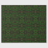 ギフト転がラップ赤、緑、黒の抽象芸術線B ラッピングペーパー (フラット)