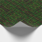 ギフト転がラップ赤、緑、黒の抽象芸術線B ラッピングペーパー (角)