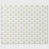 ギフト転がラップ – 子供の芸術 – クリスマスツリー ラッピングペーパー (フラット)