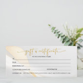 ギフト金ゴールド証明書 (スタンド正面)