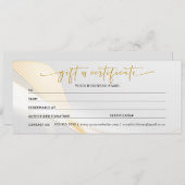 ギフト金ゴールド証明書 (正面/裏面)