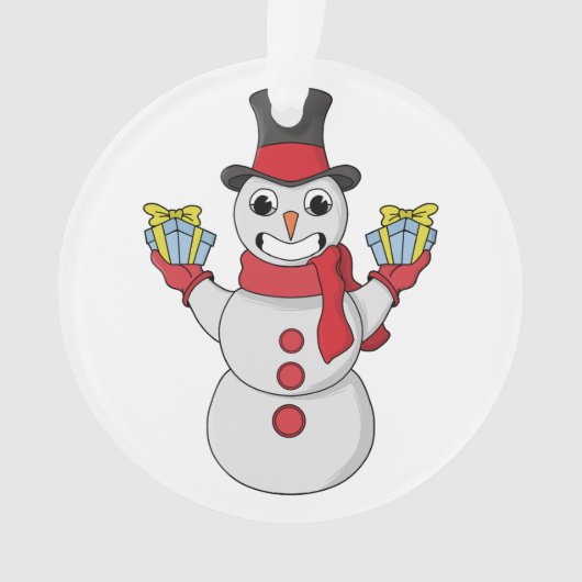 ギフト雪だるま オーナメント (正面)
