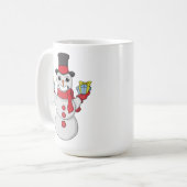ギフト雪だるま コーヒーマグカップ (正面左)