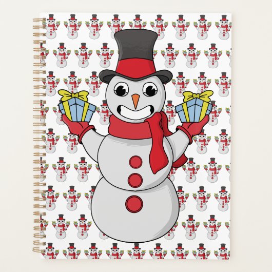 ギフト雪だるま プランナー手帳 (正面)