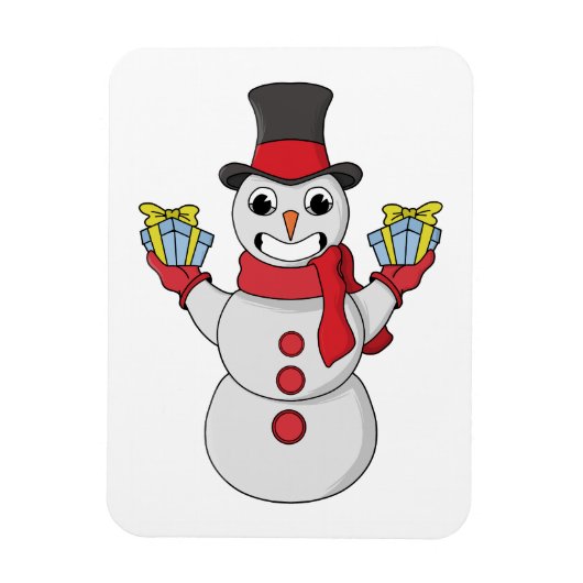 ギフト雪だるま マグネット (縦)