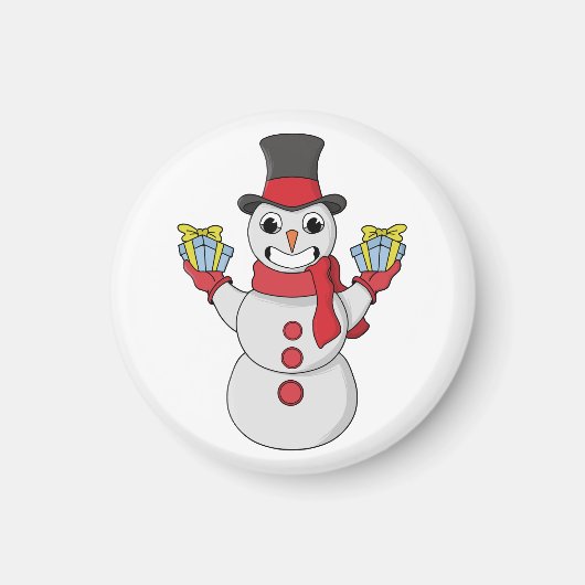 ギフト雪だるま マグネット (正面)
