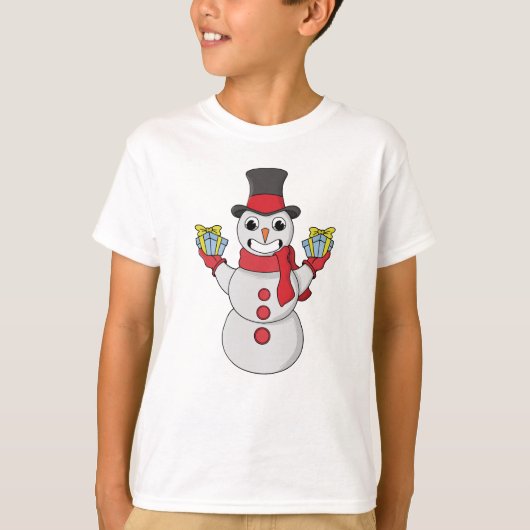 ギフト雪だるま Tシャツ (正面)