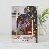 ギフト飾ボックス付きお祭りクリスマスツリー シーズンカード (スタンド正面)