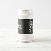 ギフト30年のへのおもしろいでカスタムな応援誕生日の名前の ビールジョッキ (中央)