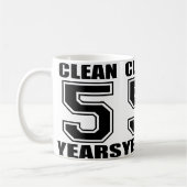 ギフト5年のコーヒー・マグのチャールズMeadeきれいにして下さい コーヒーマグカップ (左)