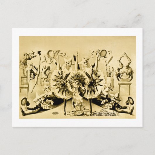 ギフト・エクセントリックによるグロテスクな旋回1900 ポストカード (正面)