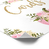 ギフト&カードガールパンプキン誕生日ベビーシャワー ポスター (角)