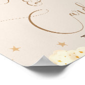 ギフト&カードテディベアニュートラルベビーシャワーサイン ポスター (角)