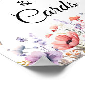 ギフト&カードパステル蝶パーティーサイン ポスター (角)