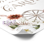 ギフト&カードワイルドウェスタンフローラベビーシャワー ポスター (角)