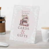 ギフト&カード新しい章の古い本の赤ちゃんシャワー 台座サイン (インサイチュ)