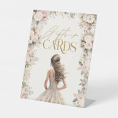 ギフト+カード ウェディングドレス ブライダルシャワー 台座サイン (正面)