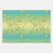 ギフト、クリスマス紙、包装、クリスマスデコール ラッピングペーパーシート (正面2)